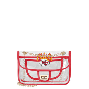Kansas City Chiefs NFL Clear Crossbody Chain Bag