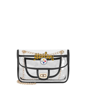 Pittsburgh Steelers NFL Clear Crossbody Chain Bag