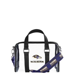 Baltimore Ravens NFL Clear Barrel Bag