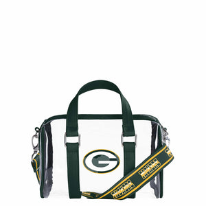 Green Bay Packers NFL Clear Barrel Bag