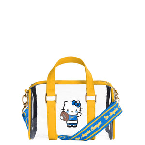 Los Angeles Chargers NFL Hello Kitty® Clear Barrel Bag (PREORDER - SHIPS MID JULY)