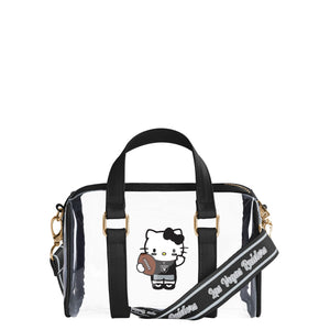 Las Vegas Raiders NFL Hello Kitty® Clear Barrel Bag - (PREORDER - SHIPS MID JULY)