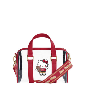 San Francisco 49ers NFL Hello Kitty® Clear Barrel Bag - (PREORDER - SHIPS MID JULY)