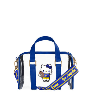 Los Angeles Rams NFL Hello Kitty® Clear Barrel Bag (PREORDER - SHIPS MID JULY)