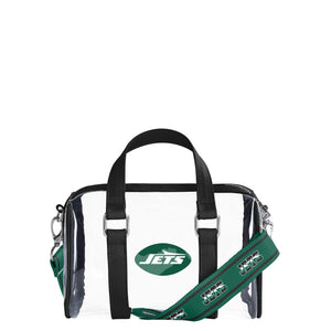 New York Jets NFL Clear Barrel Bag