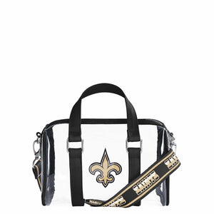 New Orleans Saints NFL Clear Barrel Bag