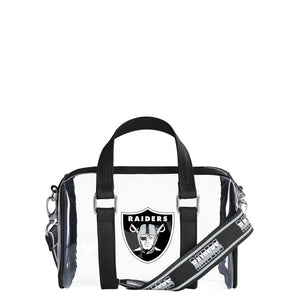 Las Vegas Raiders NFL Clear Barrel Bag