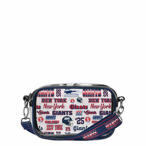 New York Giants NFL Repeat Retro Print Clear Crossbody Bag