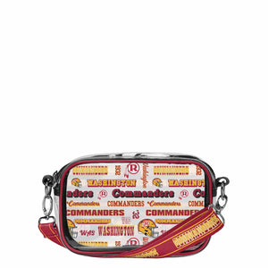 Washington Commanders NFL Repeat Retro Print Clear Crossbody Bag