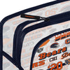 Chicago Bears NFL Repeat Retro Print Clear Cosmetic Bag