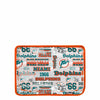 Miami Dolphins NFL Repeat Retro Print Clear Cosmetic Bag