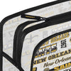 New Orleans Saints NFL Repeat Retro Print Clear Cosmetic Bag