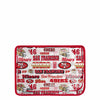 San Francisco 49ers NFL Repeat Retro Print Clear Cosmetic Bag