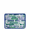 Seattle Seahawks NFL Repeat Retro Print Clear Cosmetic Bag