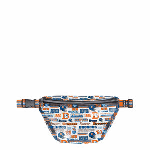 Denver Broncos NFL Repeat Retro Print Clear Fanny Pack