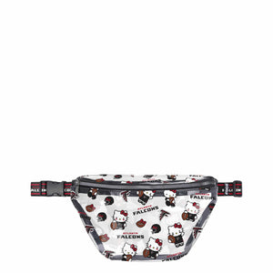 Atlanta Falcons NFL Hello Kitty® Clear Fanny Pack (PREORDER - SHIPS MID JULY)