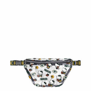 Green Bay Packers NFL Hello Kitty® Clear Fanny Pack (PREORDER - SHIPS MID JULY)