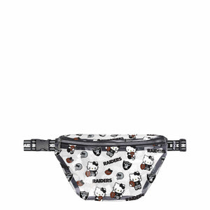 Las Vegas Raiders NFL Hello Kitty® Clear Fanny Pack (PREORDER - SHIPS MID JULY)