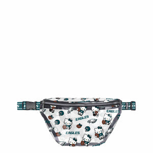 Philadelphia Eagles NFL Hello Kitty® Clear Fanny Pack (PREORDER - SHIPS MID JULY)