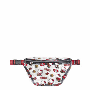 San Francisco 49ers NFL Hello Kitty® Clear Fanny Pack (PREORDER - SHIPS MID JULY)