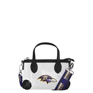 Baltimore Ravens NFL Big Logo Clear Crossbody Mini Purse
