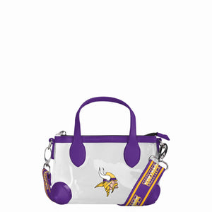 Minnesota Vikings NFL Big Logo Clear Crossbody Mini Purse