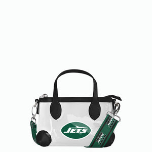 New York Jets NFL Big Logo Clear Crossbody Mini Purse