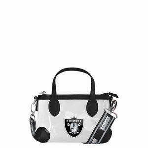 Las Vegas Raiders NFL Big Logo Clear Crossbody Mini Purse