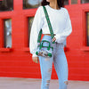 Philadelphia Eagles NFL Retro Big Logo Clear Crossbody Mini Purse (PREORDER - SHIPS LATE DECEMBER)