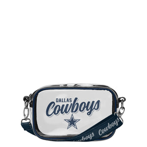 Dallas Cowboys NFL Monty Script Clear Crossbody Bag