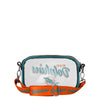 Miami Dolphins NFL Monty Script Clear Crossbody Bag