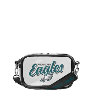 Philadelphia Eagles NFL Monty Script Clear Crossbody Bag