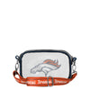 Denver Broncos NFL Team Stripe Clear Crossbody Bag