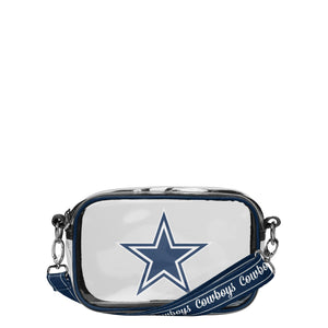 Dallas Cowboys NFL Team Stripe Clear Crossbody Bag