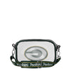 Green Bay Packers NFL Team Stripe Clear Crossbody Bag