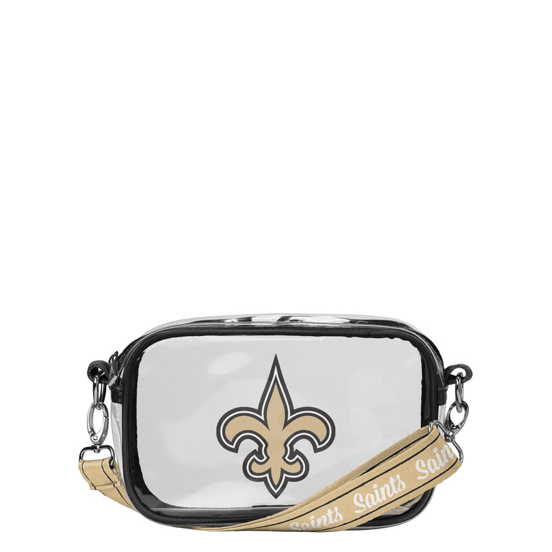 Minnesota Vikings NFL Team Stripe Clear Crossbody Bag (PREORDER - SHIP