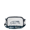 Seattle Seahawks NFL Team Stripe Clear Crossbody Bag