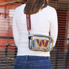 Washington Commanders NFL Team Stripe Clear Crossbody Bag