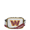 Washington Commanders NFL Team Stripe Clear Crossbody Bag