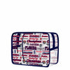 Florida Panthers NHL 2024 Stanley Cup Champions Printed Clear Cosmetic Bag