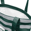 Michigan State Spartans NCAA Team Stripe Canvas Tote Bag