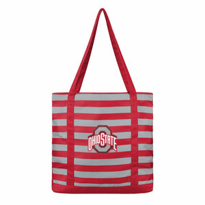 Ohio State Buckeyes NCAA Team Stripe Canvas Tote Bag