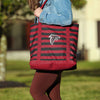 Atlanta Falcons NFL Team Stripe Canvas Tote Bag