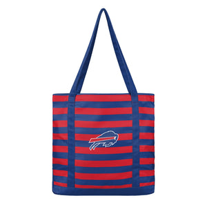 Buffalo Bills NFL Team Stripe Canvas Tote Bag