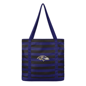 Baltimore Ravens NFL Team Stripe Canvas Tote Bag