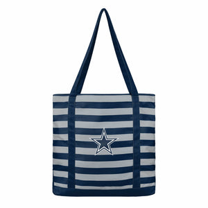 Dallas Cowboys NFL Team Stripe Canvas Tote Bag