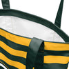 Green Bay Packers NFL Team Stripe Canvas Tote Bag