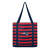 New England Patriots NFL Team Stripe Canvas Tote Bag