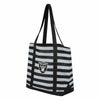 Las Vegas Raiders NFL Team Stripe Canvas Tote Bag