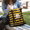 Pittsburgh Steelers NFL Team Stripe Canvas Tote Bag